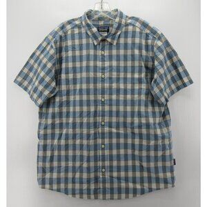 Patagonia Shirt Large Button Down Plaid Camp Outdoor Organic Cotton